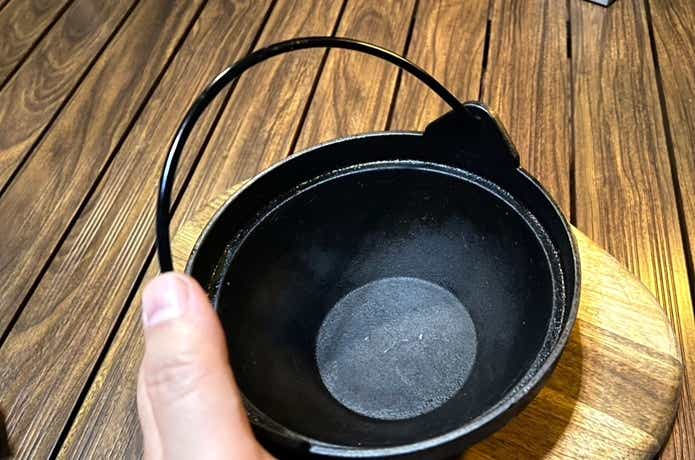 ダイソー「いろり鍋」のつる