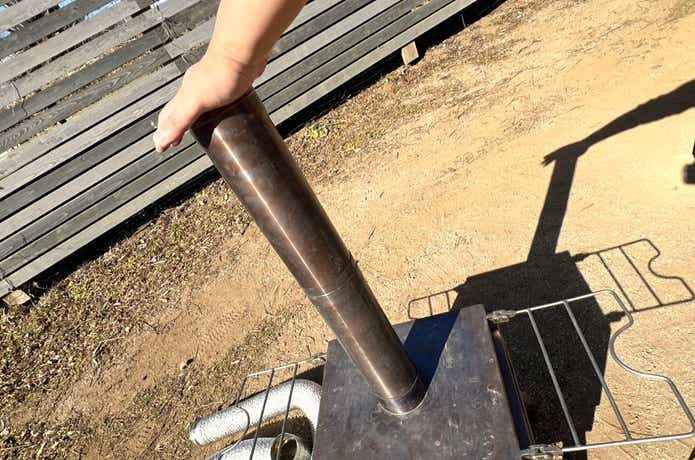 テンマクデザイン「陽だまりストーブ」の煙突