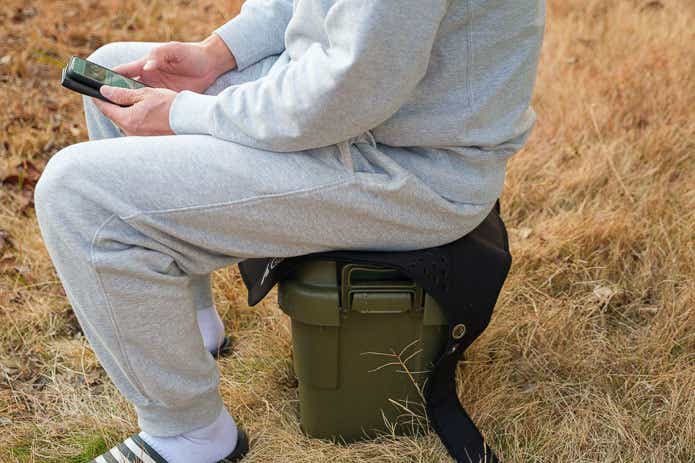 トレッキングヒップガードのテスト