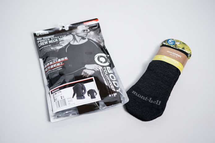 速乾性素材のインナー