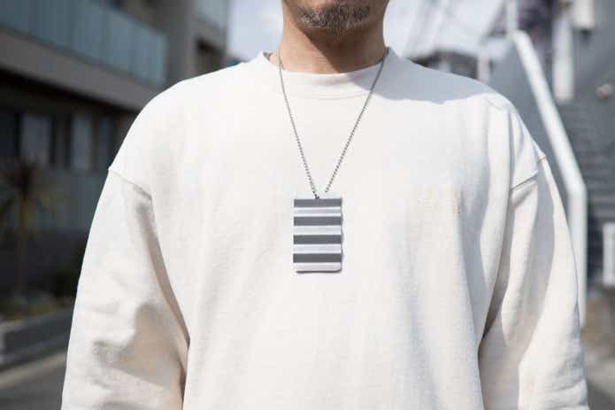 チタン洗濯板をネックレスにしてみた