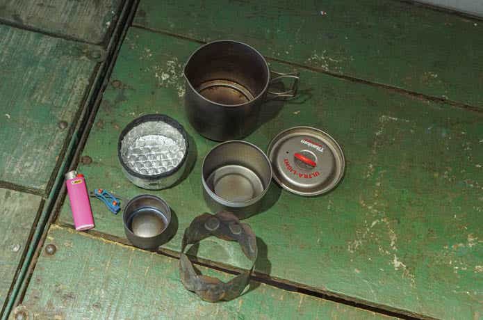 ミュニークのX-MESH STOVEをスタッキング