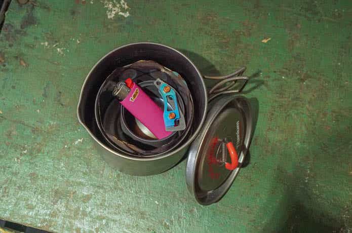 ミュニークのX-MESH STOVEをスタッキング