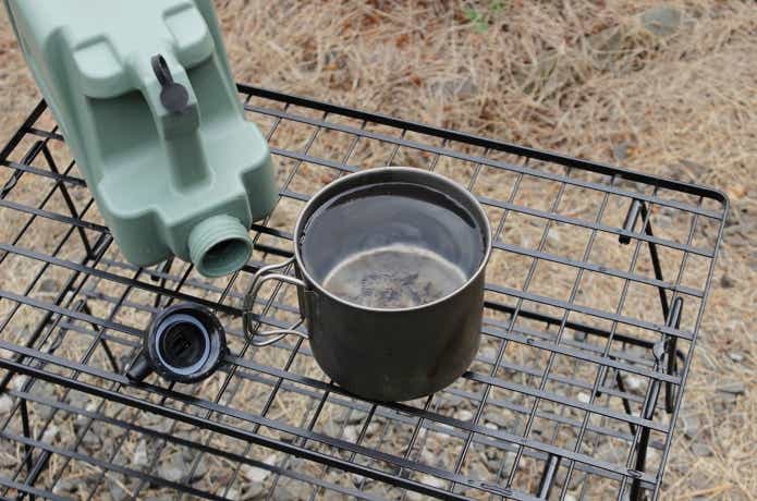 出し切れなかった水の残量