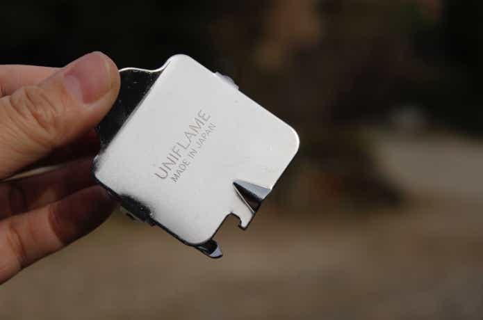 ユニフレームのガス抜きクリップ