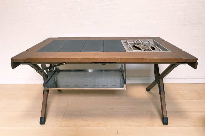 IGTハンギングラック 浅型をセットしたシェフテーブルライト