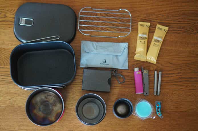 トレイルポットにベルモントのテトラストーブを入れる