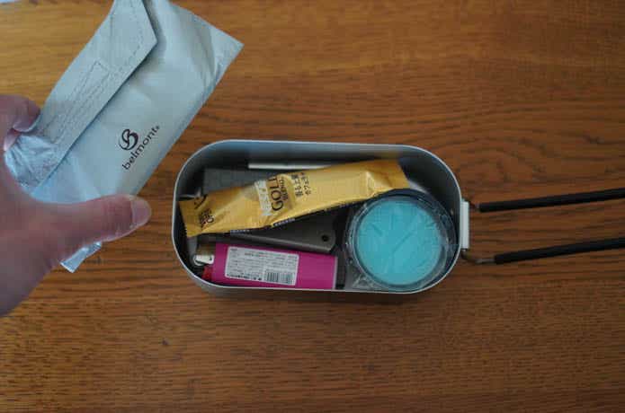 ダイソーのメスティンにベルモントのテトラストーブを入れる