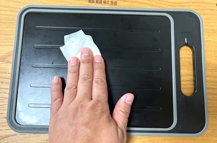 ニトリ「解凍プレートシャープナー付きまな板」