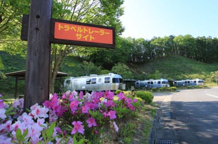 大子広域公園 オートキャンプ場グリンヴィラのトラベルトレーラーハウス