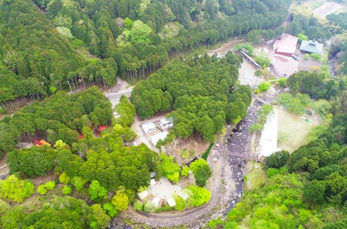 桃沢野外活動センターの敷地