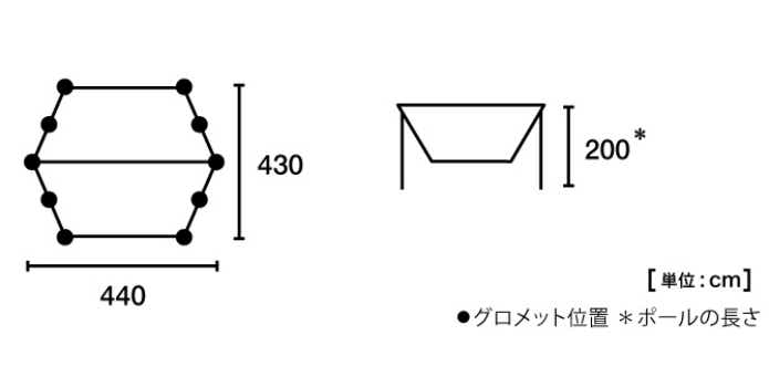 ロゴス ベンチレーション タープ neos エアベント ヘキサタープ-BE