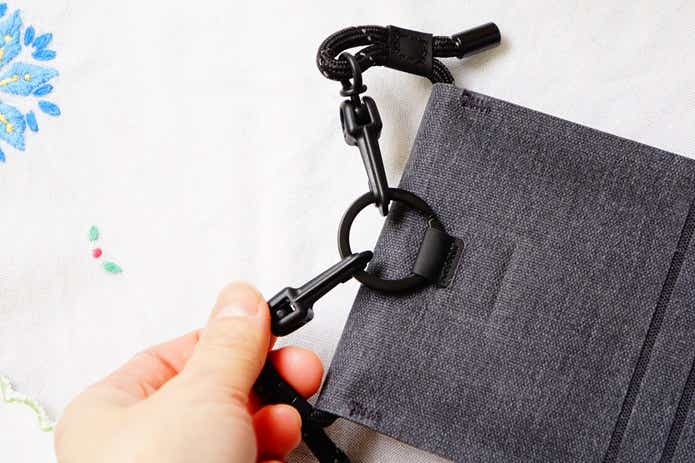 ウェルダーミニサコッシュのリングとフックの拡大