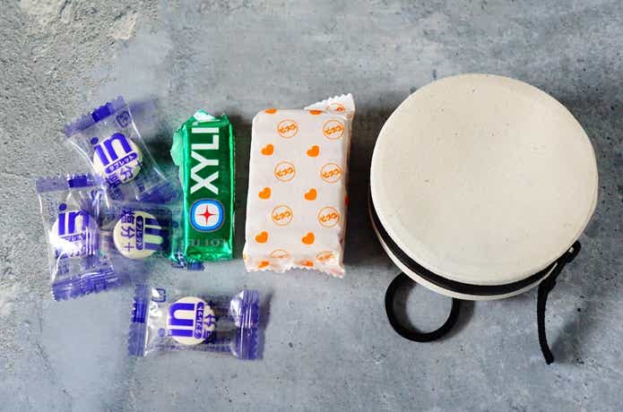 無印良品のコットンウェルダーラウンドケースの容量例