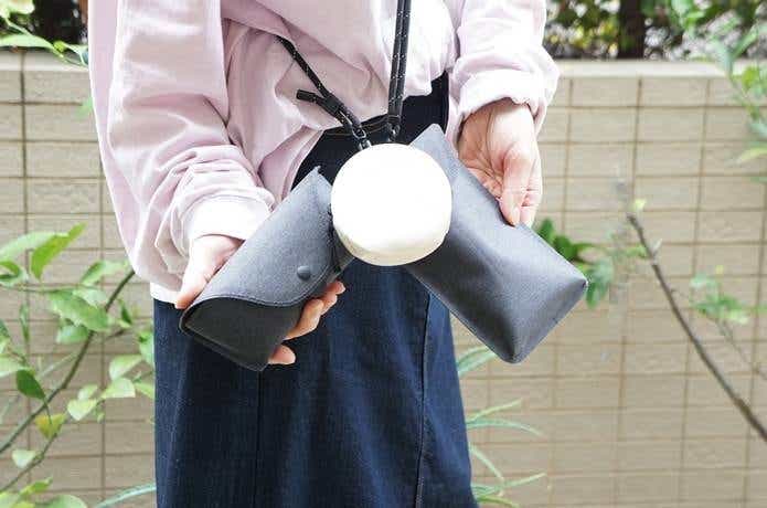 無印の耐水サコッシュ、ラウンドケース、アイグラスケース