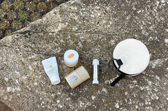 無印良品のコットンウェルダーラウンドケースの容量例