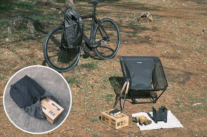自転車と焚き火