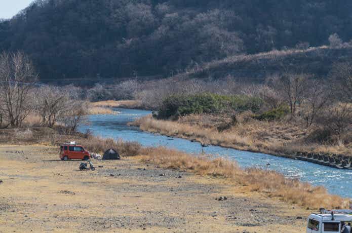 中津川河川敷