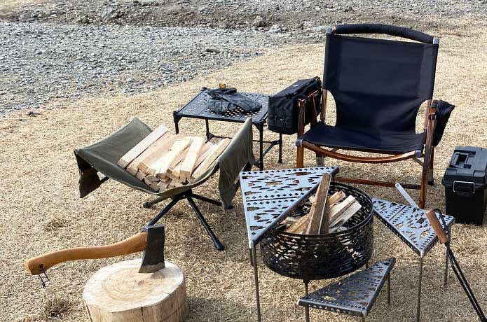 焚き火のレイアウト