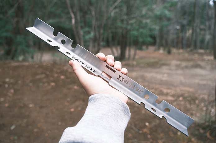 手に持ったゼットログスタンド