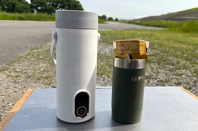 MACOLAUDER「充電式電気ケトル」＆コーヒー