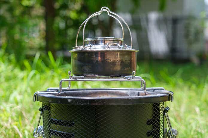 ナチュラルシーズンテーブル七輪コンロ丸型のゴトク 