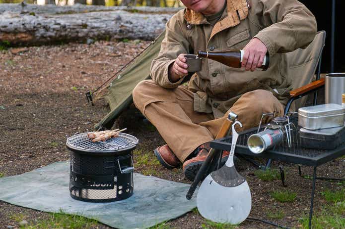 ナチュラルシーズンテーブル七輪コンロ丸型 