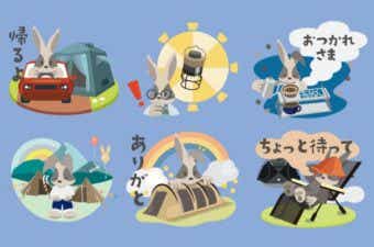 「ちょっと欲しいかも...」DODがLINEスタンプに初登場！“ウサロゴ”が日常会話でも大活躍するよ