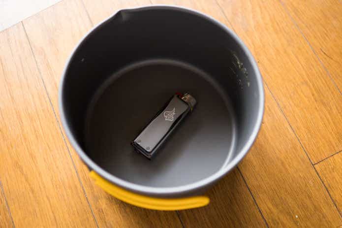 クッカーに入れたところ