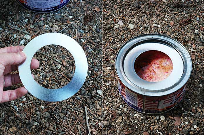 固形燃料と火力調整用パーツ