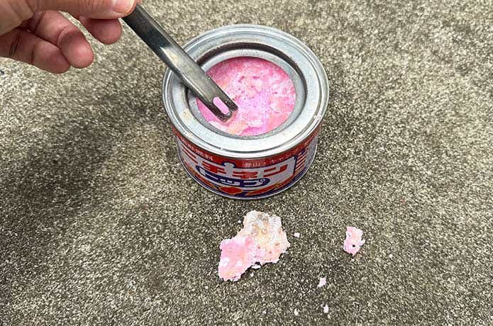 固形燃料の表面