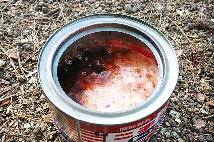 使用後の固形燃料