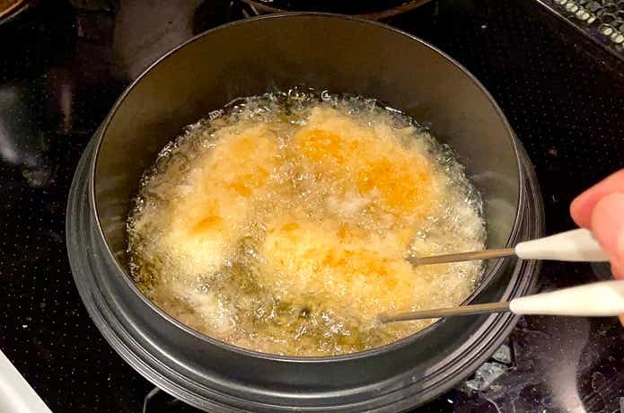 マルチカマで揚げ物