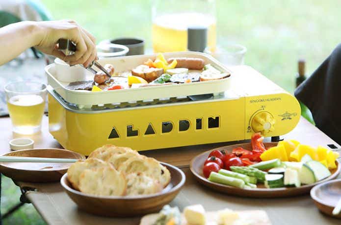 センゴクアラジン ポータブル ガス ホットプレート プチパンでBBQ