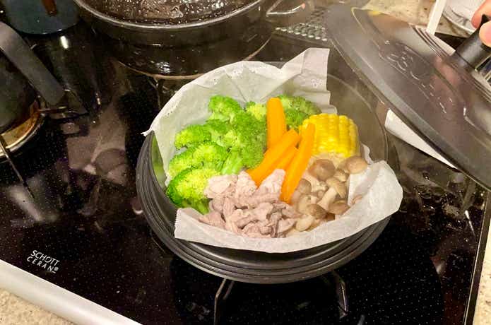 マルチカマで蒸し料理