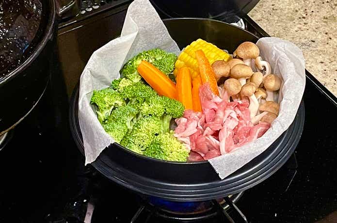 マルチカマで蒸し料理