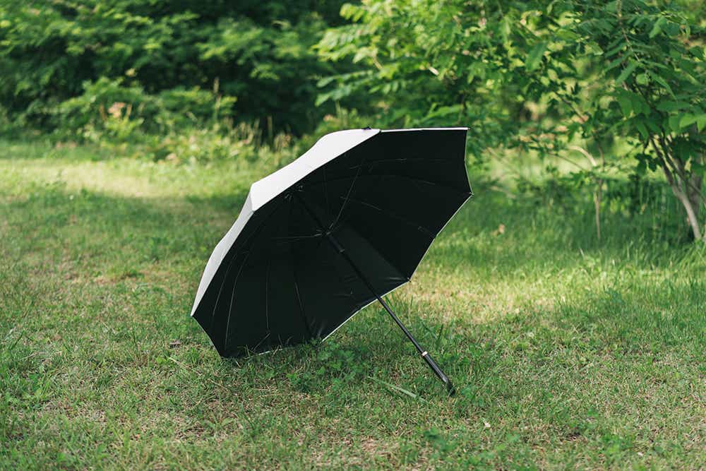 Shupatto アンブレラ UV　開けて置いたところ