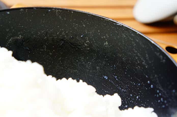 炊飯後のマルチカマの表面