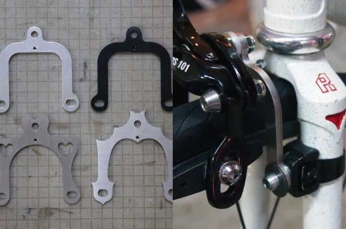 テンプラサイクル初のオリジナル商品が、ピスト用のブレーキプレート