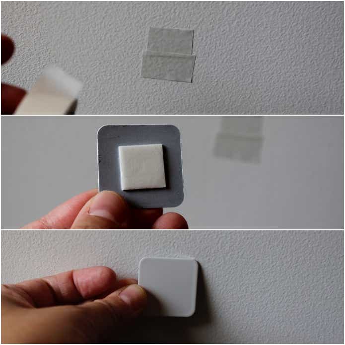 マグネット補助プレートの貼り付けかた