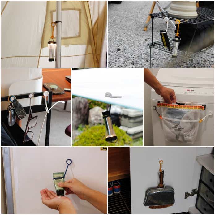 ボタンスリングの使用シーン集合