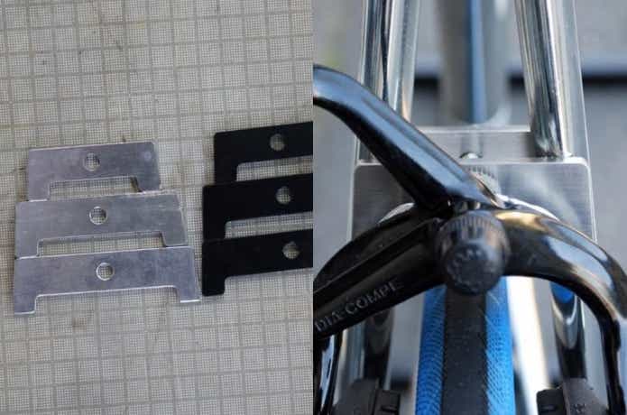 テンプラサイクル初のオリジナル商品が、ピスト用のブレーキプレート