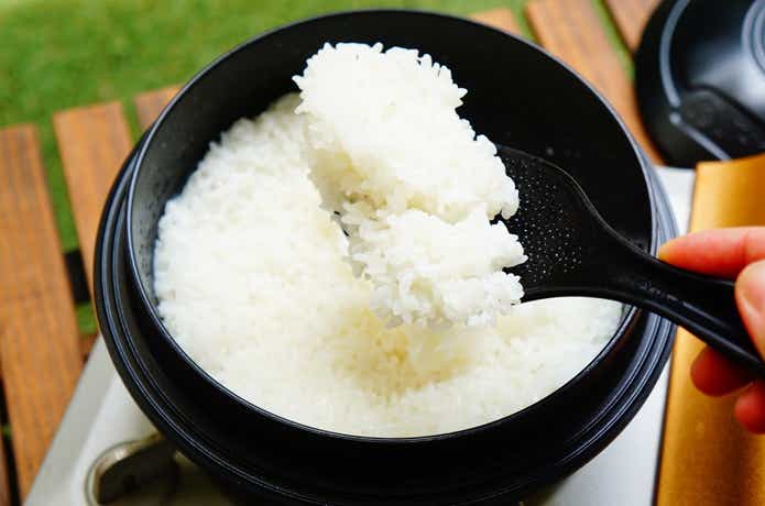 マルチカマで炊き上げた白米