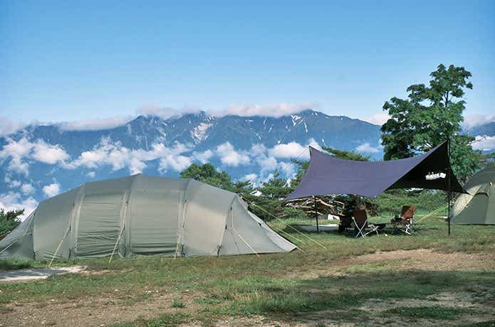 標高の高いキャンプ場