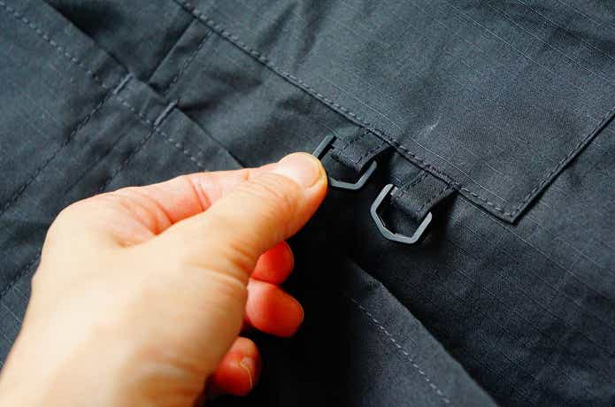 無印良品アウトドアエプロンのリング