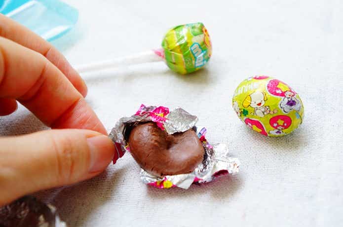 溶けかけのチョコレート