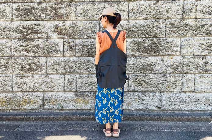 無印良品アウトドアエプロン着画女性