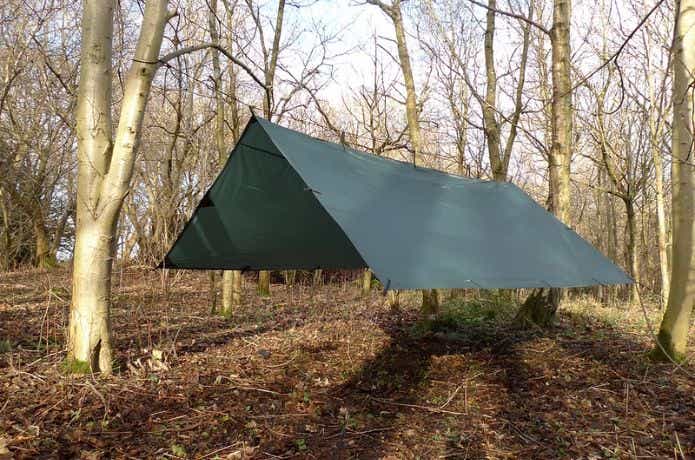 カーキのDD Tarp 3.5x3.5