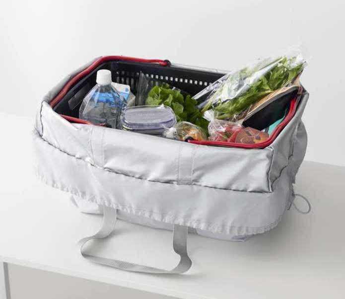 tower 洗える 持ち帰り寿司・ピザが入るレジかごかばん