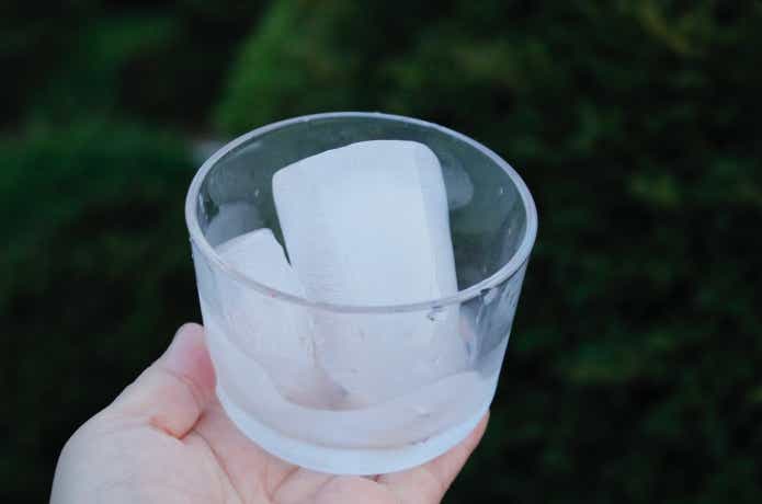 残った氷の大きさ